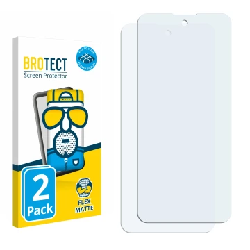 Vorderseite einer Produktverpackung mit dem Markenlogo BROTECT. Daneben ist der zugehörige Displayschutz.