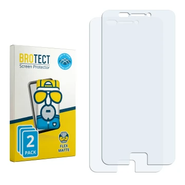 Vorderseite einer Produktverpackung mit dem Markenlogo BROTECT. Daneben ist der zugehörige Displayschutz.