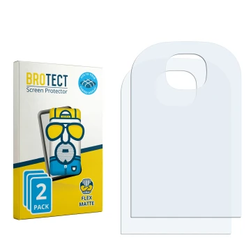 Vorderseite einer Produktverpackung mit dem Markenlogo BROTECT. Daneben ist der zugehörige Displayschutz.