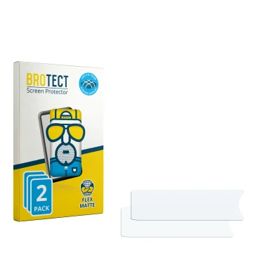 Vorderseite einer Produktverpackung mit dem Markenlogo BROTECT. Daneben ist der zugehörige Displayschutz.