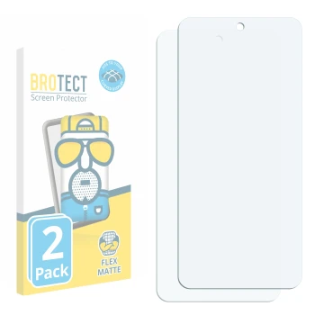 Vorderseite einer Produktverpackung mit dem Markenlogo BROTECT. Daneben ist der zugehörige Displayschutz.