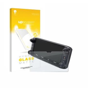 Vorderseite einer Produktverpackung mit dem Markenlogo upscreen. Daneben ist das Gerät Icom ID-5100 mit dem zugehörigen Displa