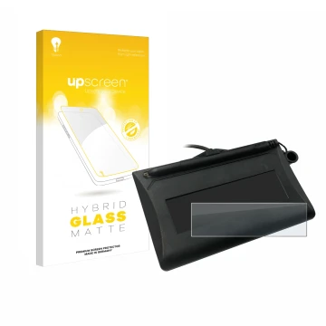 Vorderseite einer Produktverpackung mit dem Markenlogo upscreen. Daneben ist das Gerät Topaz T-LBK460-HSB-R mit dem zugehörige