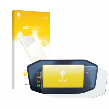 Vorderseite einer Produktverpackung mit dem Markenlogo upscreen. Daneben ist das Gerät KTM 690 Duke 2016 mit dem zugehörigen D