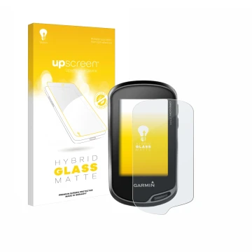 Vorderseite einer Produktverpackung mit dem Markenlogo upscreen. Daneben ist das Gerät Garmin Oregon 750t mit dem zugehörigen 