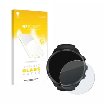 Vorderseite einer Produktverpackung mit dem Markenlogo upscreen. Daneben ist das Gerät Suunto Spartan Sport Wrist HR mit dem z