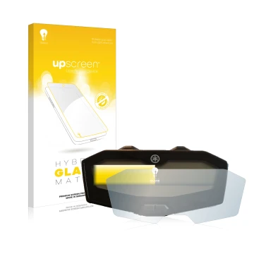 Vorderseite einer Produktverpackung mit dem Markenlogo upscreen. Daneben ist das Gerät Yamaha MT-07 2018-2020 mit dem zugehöri