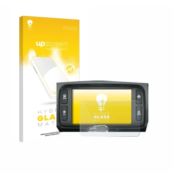 Vorderseite einer Produktverpackung mit dem Markenlogo upscreen. Daneben ist das Gerät Harley Davidson Boom Box 6.5 mit dem zu