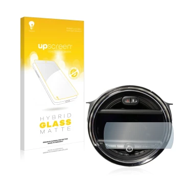 Vorderseite einer Produktverpackung mit dem Markenlogo upscreen. Daneben ist das Gerät Mini Cooper F56 (8.8