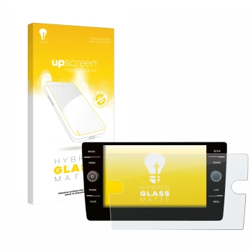 Vorderseite einer Produktverpackung mit dem Markenlogo upscreen. Daneben ist das Gerät Volkswagen Golf 7 2019 Discover Media 8