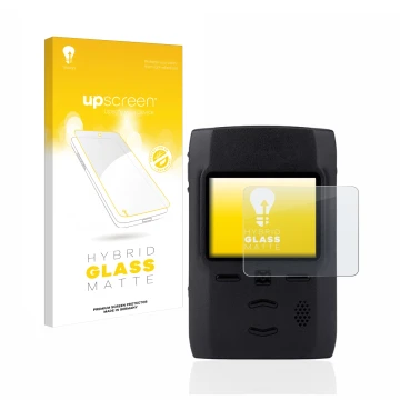 Vorderseite einer Produktverpackung mit dem Markenlogo upscreen. Daneben ist das Gerät Motorola Advisor TPG2200 mit dem zugehö