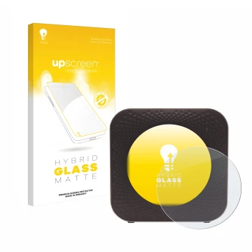 Vorderseite einer Produktverpackung mit dem Markenlogo upscreen. Daneben ist das Gerät Netgear Nighthawk M1 mit dem zugehörige