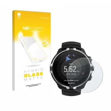 Vorderseite einer Produktverpackung mit dem Markenlogo upscreen. Daneben ist das Gerät Suunto Spartan Sport Wrist HR Baro Stea