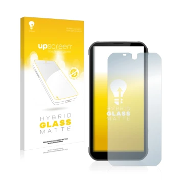 Vorderseite einer Produktverpackung mit dem Markenlogo upscreen. Daneben ist das Gerät Gigaset GX290 mit dem zugehörigen Displ