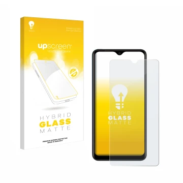 Vorderseite einer Produktverpackung mit dem Markenlogo upscreen. Daneben ist das Gerät Blackview A80 Pro mit dem zugehörigen D