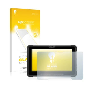 Vorderseite einer Produktverpackung mit dem Markenlogo upscreen. Daneben ist das Gerät Dell Latitude 7220EX Rugged Extreme mit