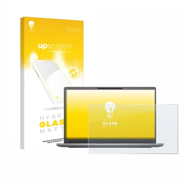 Vorderseite einer Produktverpackung mit dem Markenlogo upscreen. Daneben ist das Gerät Dell Latitude 7400 Non-Touch mit dem zu