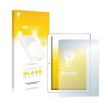 Vorderseite einer Produktverpackung mit dem Markenlogo upscreen. Daneben ist das Gerät Toscido X104 10