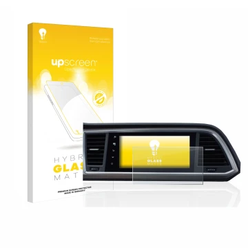 Vorderseite einer Produktverpackung mit dem Markenlogo upscreen. Daneben ist das Gerät Seat Ateca Style Go 2020 Infotainment S