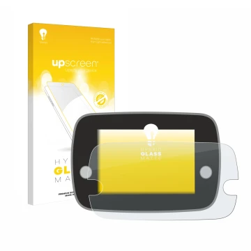 Vorderseite einer Produktverpackung mit dem Markenlogo upscreen. Daneben ist das Gerät Fiat 500 Series 8 2020 Uconnect 7