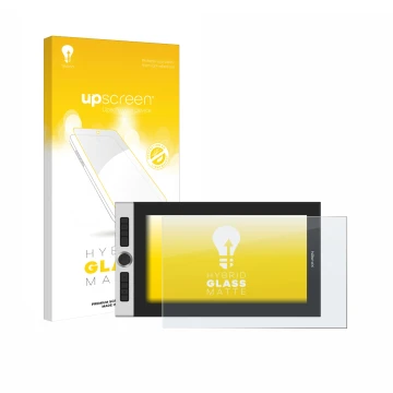 Vorderseite einer Produktverpackung mit dem Markenlogo upscreen. Daneben ist das Gerät XP-Pen Innovator 16 mit dem zugehörigen