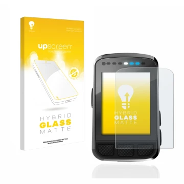 Vorderseite einer Produktverpackung mit dem Markenlogo upscreen. Daneben ist das Gerät Wahoo Elemnt Bolt V2 GPS mit dem zugehö