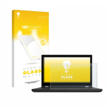 Vorderseite einer Produktverpackung mit dem Markenlogo upscreen. Daneben ist das Gerät Lenovo ThinkPad P15 Gen 2 mit dem zugeh