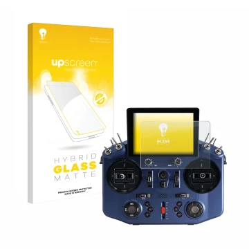 Vorderseite einer Produktverpackung mit dem Markenlogo upscreen. Daneben ist das Gerät FrSky Tandem X20S mit dem zugehörigen D