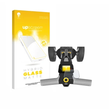 Vorderseite einer Produktverpackung mit dem Markenlogo upscreen. Daneben ist das Gerät PowaKaddy CT6 GPS mit dem zugehörigen D