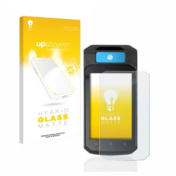 Vorderseite einer Produktverpackung mit dem Markenlogo upscreen. Daneben ist das Gerät Accu-Chek Insight mit DBLG1 mit dem zug