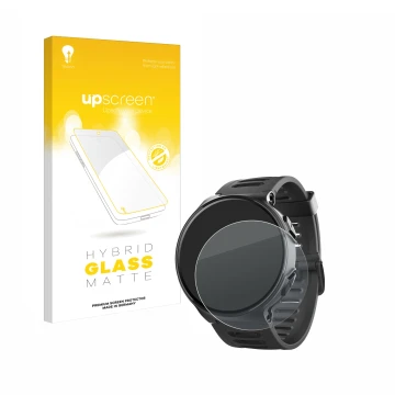 Vorderseite einer Produktverpackung mit dem Markenlogo upscreen. Daneben ist das Gerät Kiprun 500 mit dem zugehörigen Displays