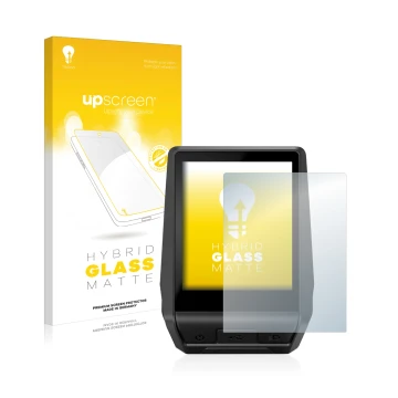 Vorderseite einer Produktverpackung mit dem Markenlogo upscreen. Daneben ist das Gerät Bosch Nyon 2 2021 mit dem zugehörigen D