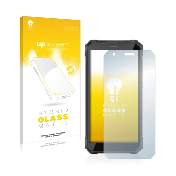Vorderseite einer Produktverpackung mit dem Markenlogo upscreen. Daneben ist das Gerät Blackview Oscal S60 Pro mit dem zugehör