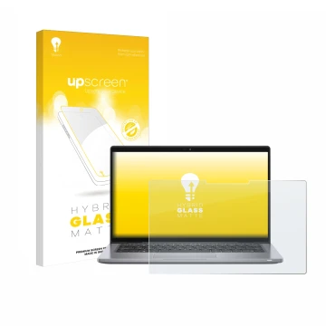 Vorderseite einer Produktverpackung mit dem Markenlogo upscreen. Daneben ist das Gerät Dell Latitude 7320 2-in-1 mit dem zugeh