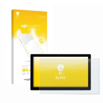 Vorderseite einer Produktverpackung mit dem Markenlogo upscreen. Daneben ist das Gerät Wortmann Terra Pad 1162 N4120 W11 Pro m
