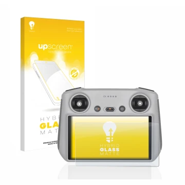 Vorderseite einer Produktverpackung mit dem Markenlogo upscreen. Daneben ist das Gerät DJI RC Controller mit dem zugehörigen D