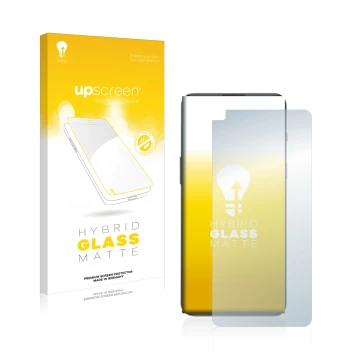 Vorderseite einer Produktverpackung mit dem Markenlogo upscreen. Daneben ist das Gerät OnePlus Nord 2T 5G mit dem zugehörigen 