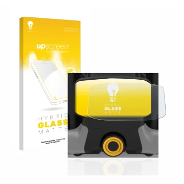 Vorderseite einer Produktverpackung mit dem Markenlogo upscreen. Daneben ist das Gerät PowaKaddy CT8 mit dem zugehörigen Displ