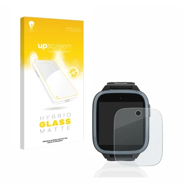 Vorderseite einer Produktverpackung mit dem Markenlogo upscreen. Daneben ist das Gerät Xplora XGO3 (1. Gen.) mit dem zugehörig