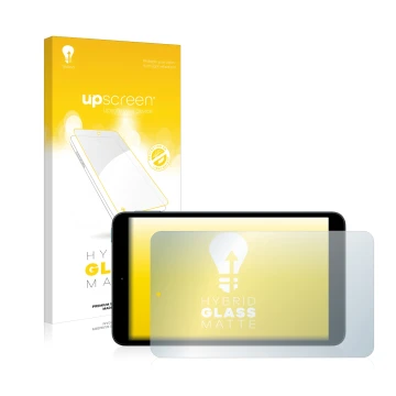 Vorderseite einer Produktverpackung mit dem Markenlogo upscreen. Daneben ist das Gerät Nokia T10 mit dem zugehörigen Displaysc