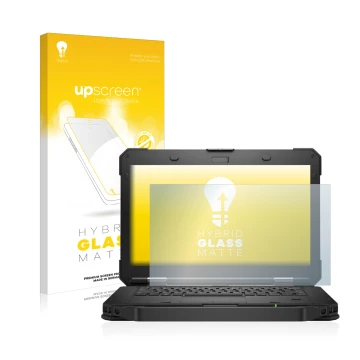 Vorderseite einer Produktverpackung mit dem Markenlogo upscreen. Daneben ist das Gerät Dell Latitude 5430 Rugged mit dem zugeh
