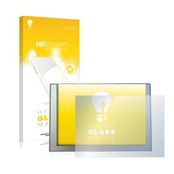 Vorderseite einer Produktverpackung mit dem Markenlogo upscreen. Daneben ist das Gerät Siemens TP 900 Comfort INOX mit dem zug