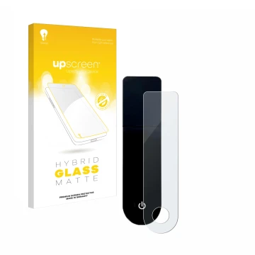 Vorderseite einer Produktverpackung mit dem Markenlogo upscreen. Daneben ist das Gerät Xiaomi Mi 3 E-Scooter mit dem zugehörig