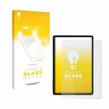 Vorderseite einer Produktverpackung mit dem Markenlogo upscreen. Daneben ist das Gerät Blackview Tab 7 WiFi mit dem zugehörige