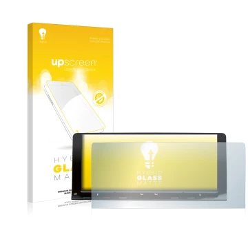 Vorderseite einer Produktverpackung mit dem Markenlogo upscreen. Daneben ist das Gerät Volkswagen T7 Multivan Life Discover Me