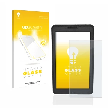 Vorderseite einer Produktverpackung mit dem Markenlogo upscreen. Daneben ist das Gerät Naviter Oudie N 5.5