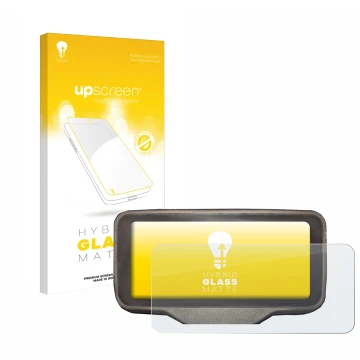 Vorderseite einer Produktverpackung mit dem Markenlogo upscreen. Daneben ist das Gerät Horwin SK3 mit dem zugehörigen Displays