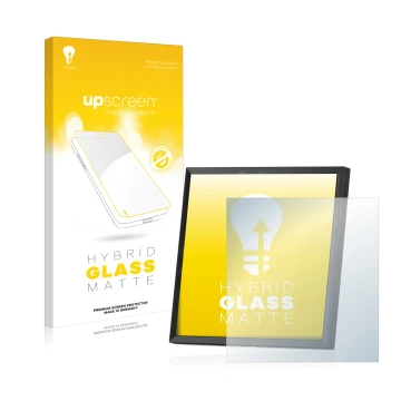 Vorderseite einer Produktverpackung mit dem Markenlogo upscreen. Daneben ist das Gerät Divoom Pixoo-64 mit dem zugehörigen Dis