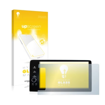 Vorderseite einer Produktverpackung mit dem Markenlogo upscreen. Daneben ist das Gerät Honda HR-V 2022 Navigationssystem Recht