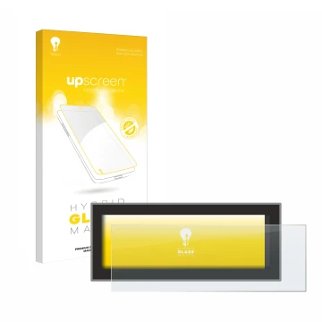 Vorderseite einer Produktverpackung mit dem Markenlogo upscreen. Daneben ist das Gerät Opel Astra L 2022 Navigationssystem mit